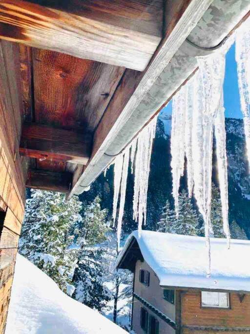 Cozy Apartment In Vintage House In Kandersteg Bagian luar foto