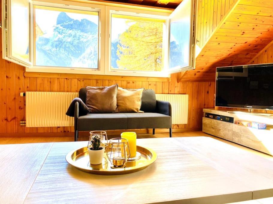 Cozy Apartment In Vintage House In Kandersteg Bagian luar foto
