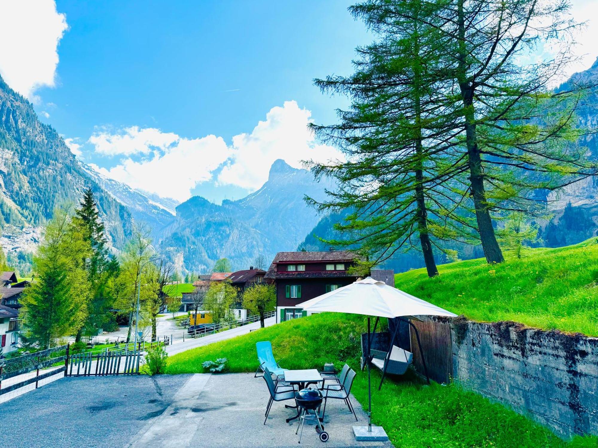 Cozy Apartment In Vintage House In Kandersteg Bagian luar foto