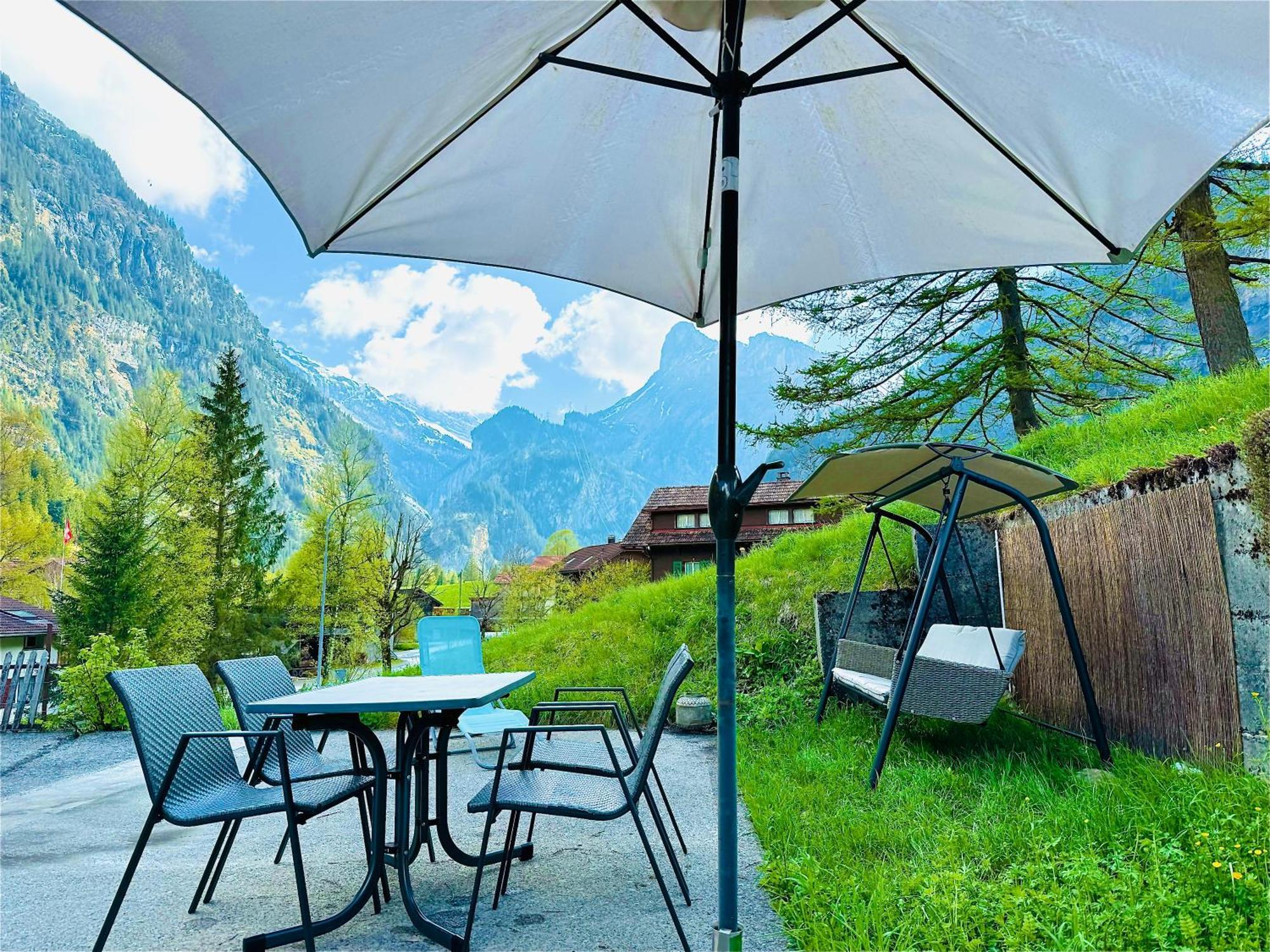 Cozy Apartment In Vintage House In Kandersteg Bagian luar foto