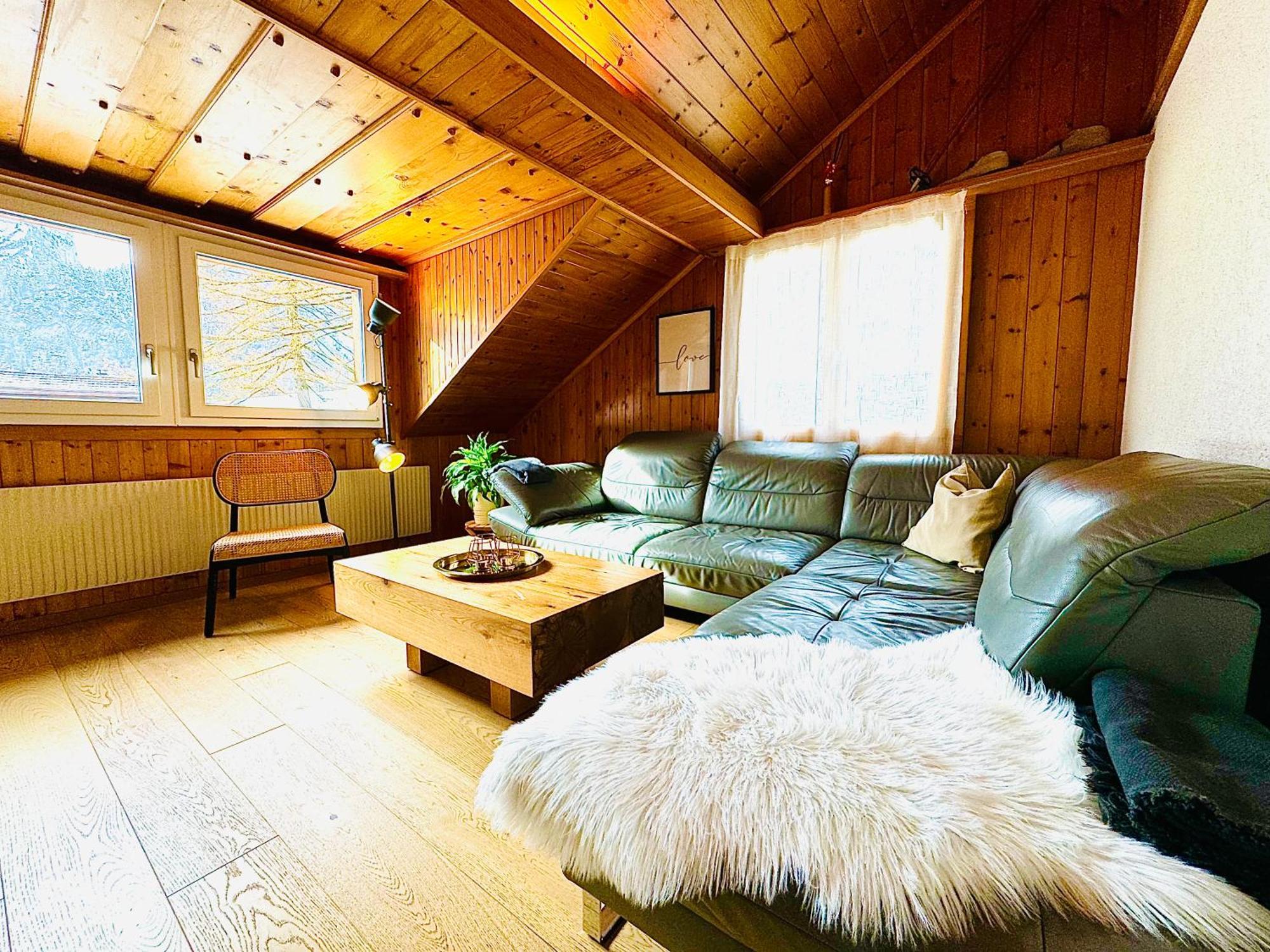 Cozy Apartment In Vintage House In Kandersteg Bagian luar foto
