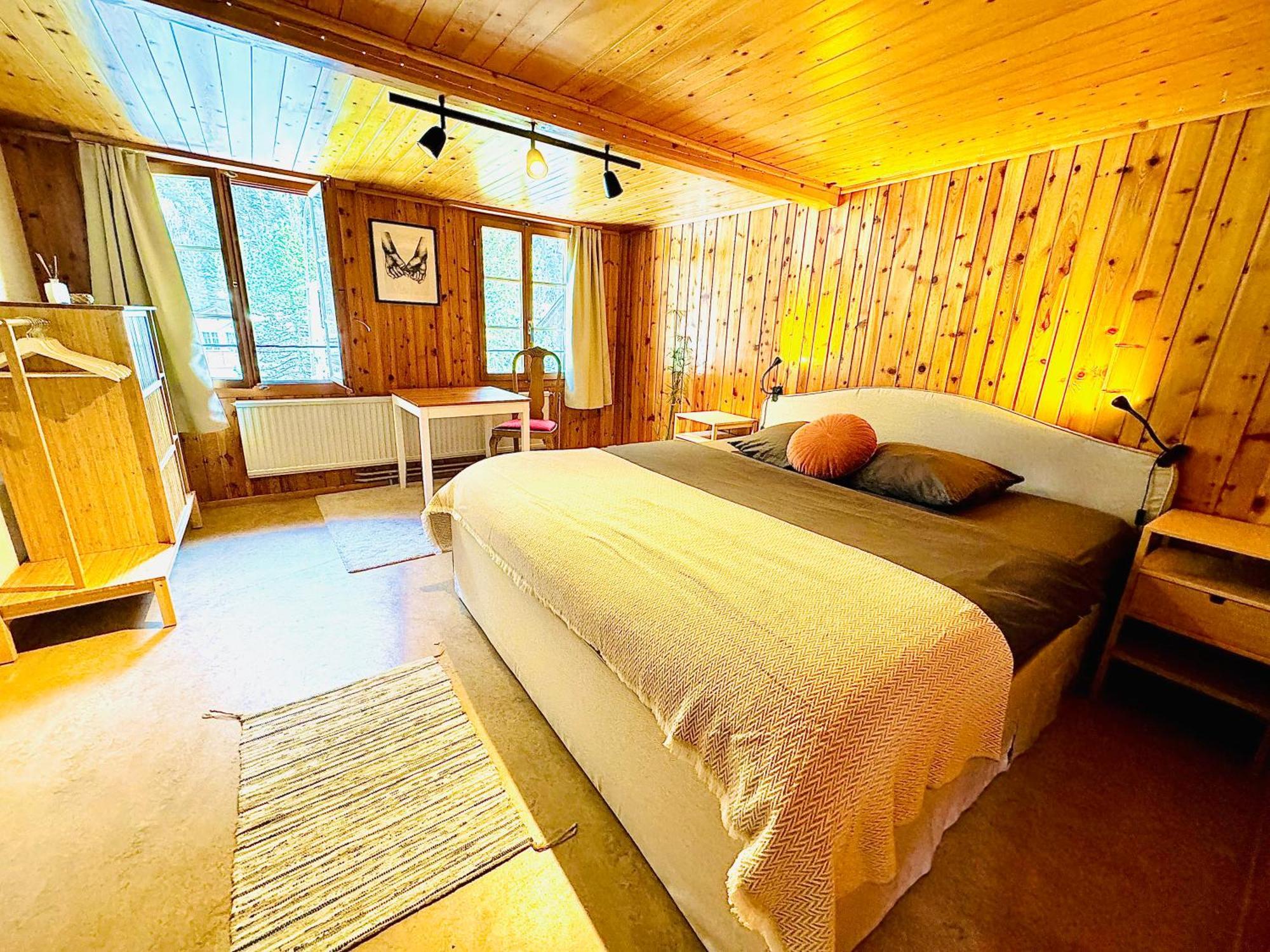 Cozy Apartment In Vintage House In Kandersteg Bagian luar foto