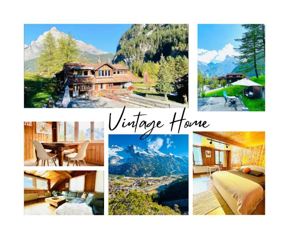 Cozy Apartment In Vintage House In Kandersteg Bagian luar foto